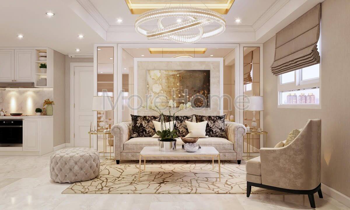 Thiết kế nội thất chung cư 1050 quận Bình Thạnh Sài Gòn